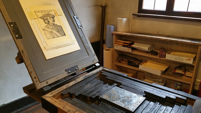 Starý tiskařský lis